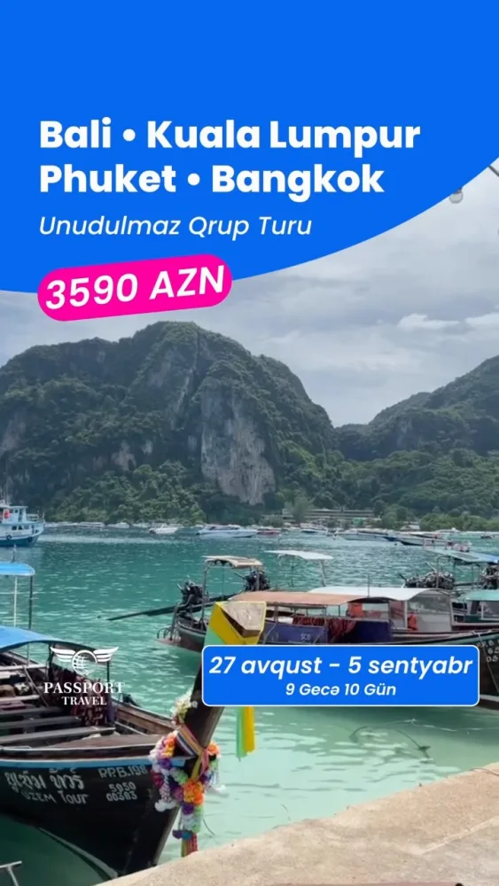 Bali – Kuala Lumpur – Phuket – Bangkok Qrup Turu