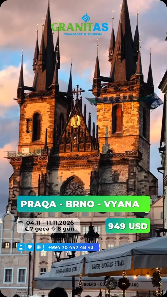 Praqa – Brno – Vyana Turu