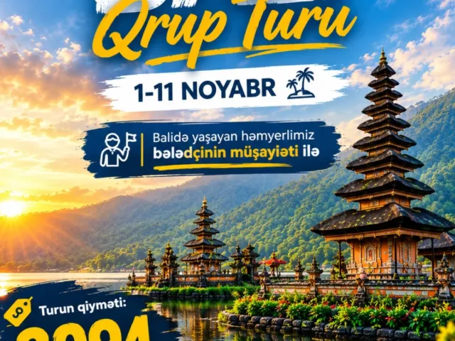 🇮🇩 BALİ QRUP TURU — 1-11 NOYABR 🌴✨
